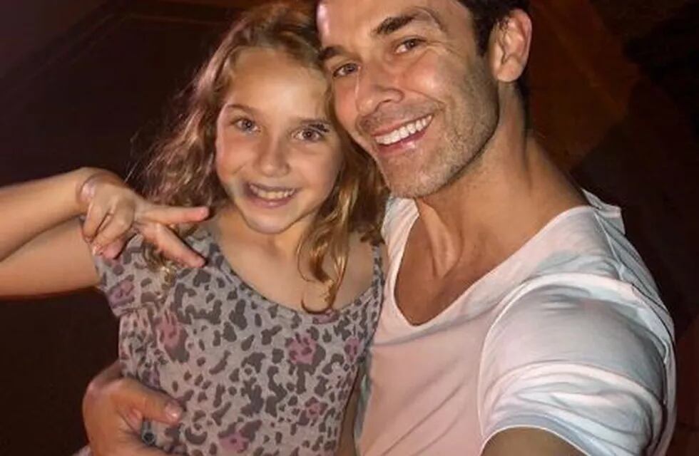 Mariano Martínez y su hija Olivia. (Instagram)