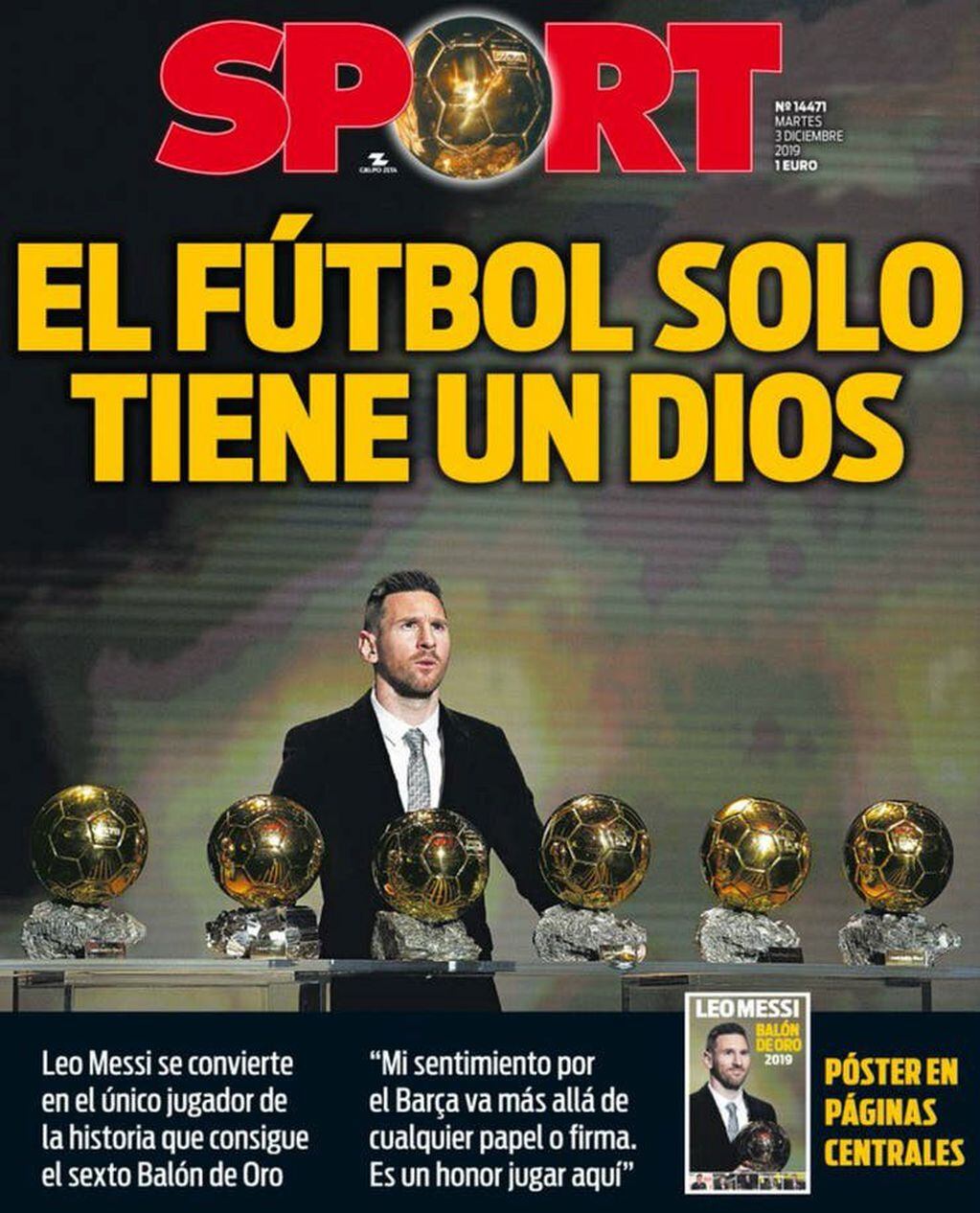 Lionel Messi, el mejor del mundo: la prensa europea se rinde a sus pies