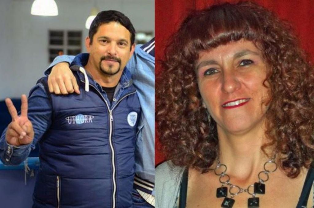 Claudio Alvarez y Maria Eugenia Ciminari, candidatos a diputados nacionales.