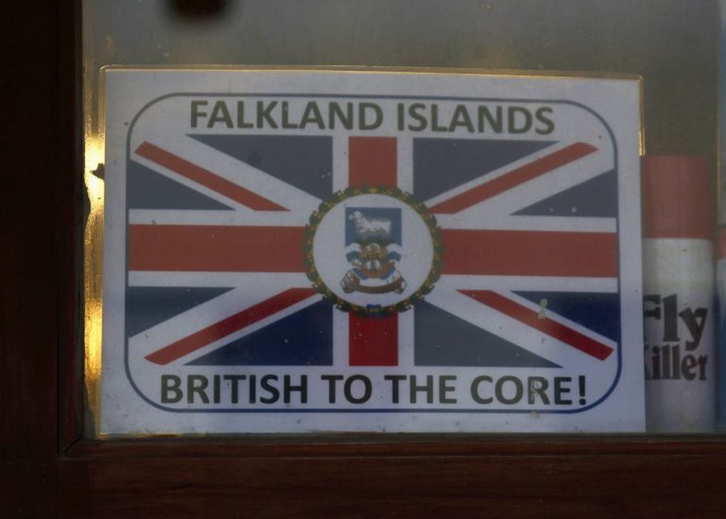 Bandera en las Islas Malvinas
