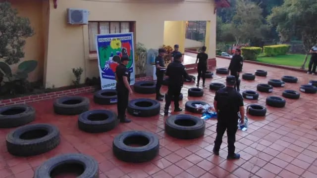 Incautan contrabando de neumáticos en Eldorado