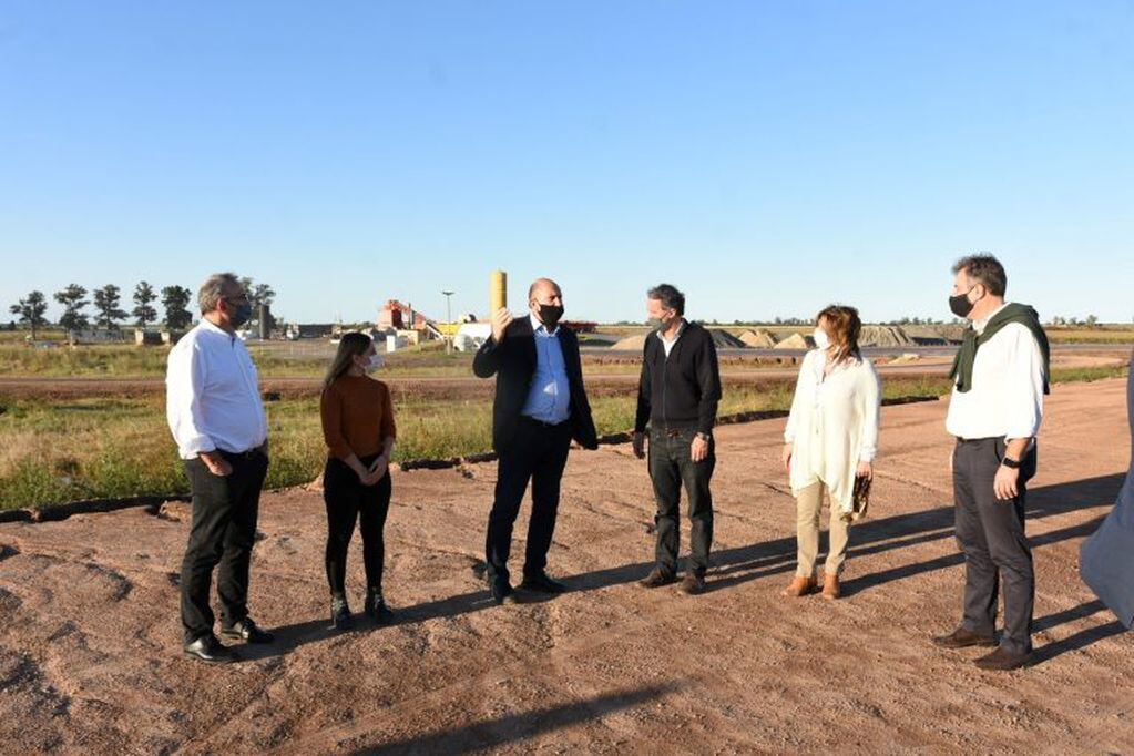 Perotti y Katopodis recorrieron la obra de la autopista para la ruta 34