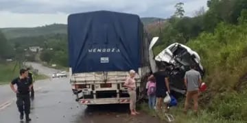 Puerto Piray: camionero despistó y resultó herido