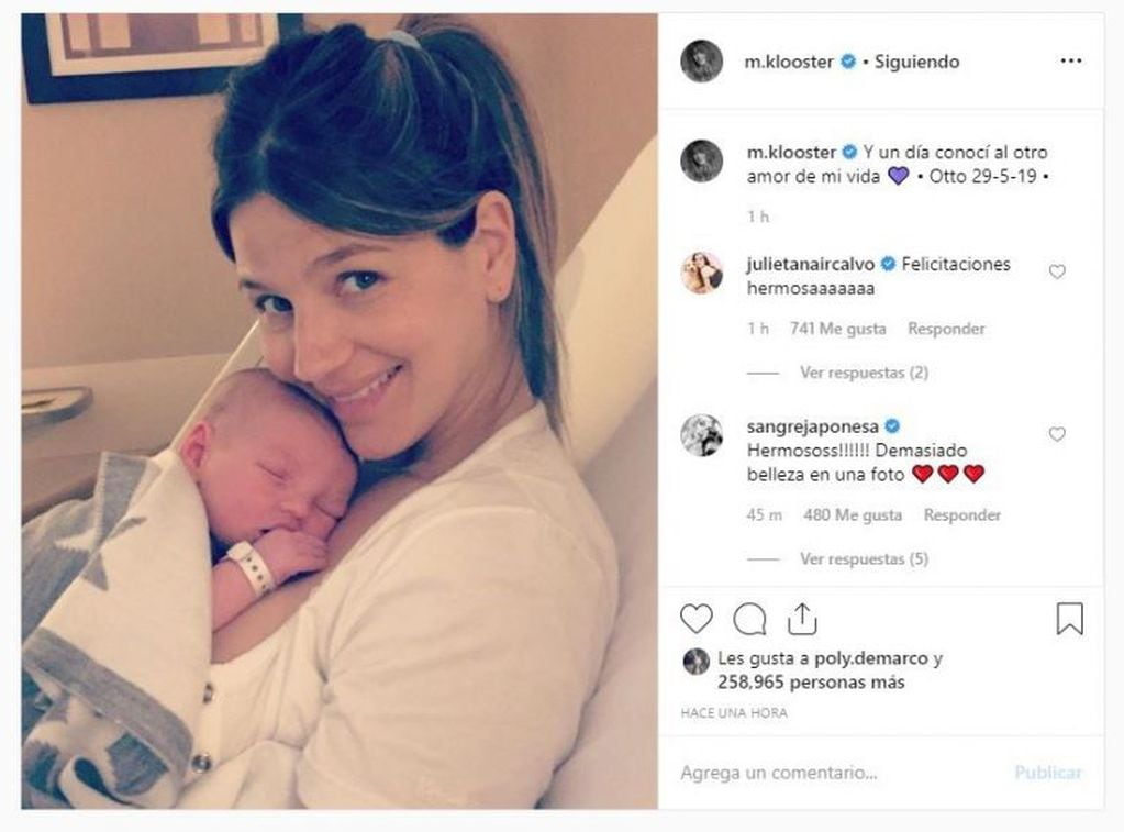 Se agranda la familia: Marcela Kloosterboer fue mamá por segunda vez