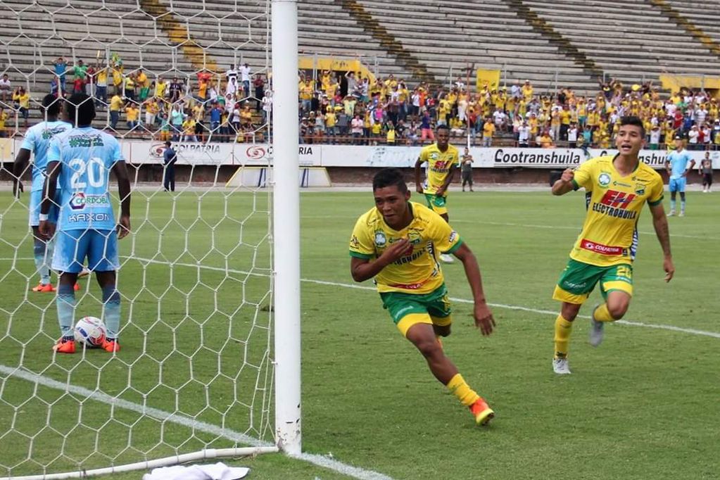 El joven extremo colombiano Andrés Amaya se convirtió en el quinto refuerzo de Belgrano. (Prensa Atlético Huila)
