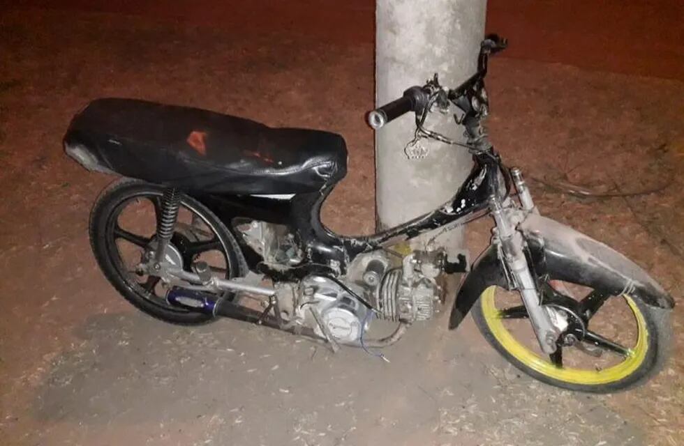 Motocicleta secuestrada en Arroyito por falta de documentación