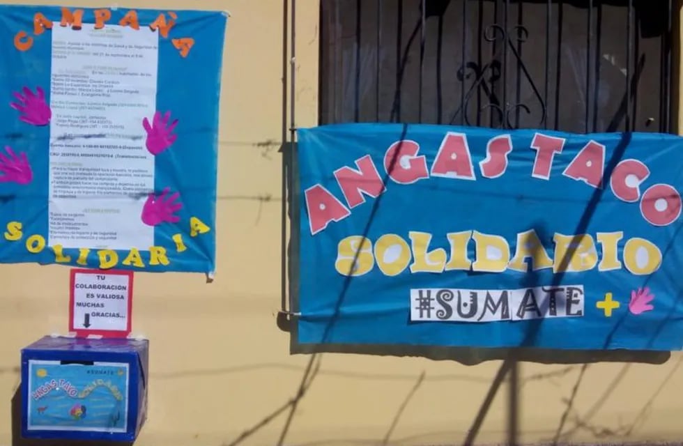 Vecinos de Angastaco organizaron una colecta para equipar al hospital tras su primer caso positivo de coronavirus (Facebook Angastaco Solidario)