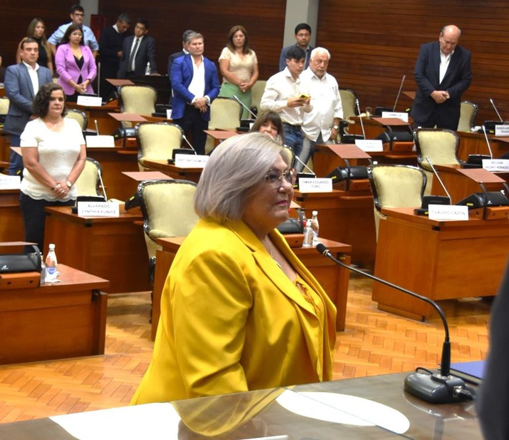 Hilda del Pilar Prolongo prestó juramento ante la Legislatura para reemplazar a la diputada renunciante Gabriela Burgos.