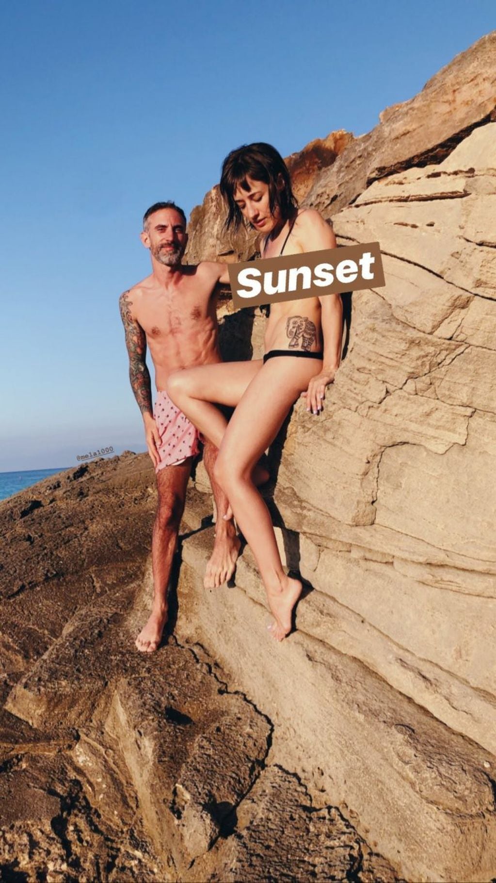 Camila Salazar visitó una playa nudista