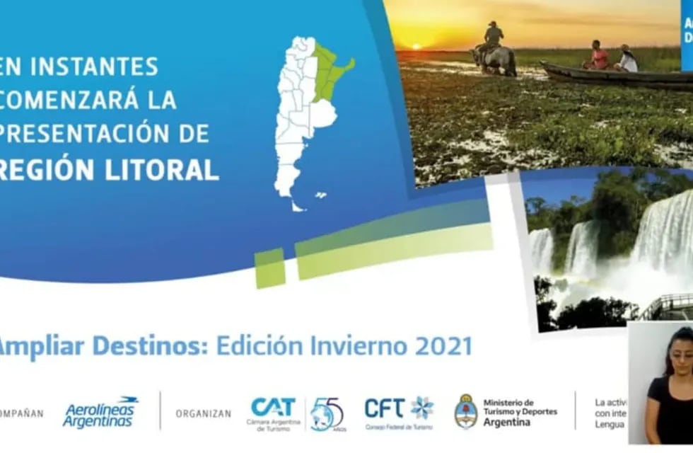 El Litoral, mediante una presentación del actual presidente del CoLiTur, el ministro de Corrientes Sebastián Slobayen, expuso las particularidades de la vivencia litoraleña.