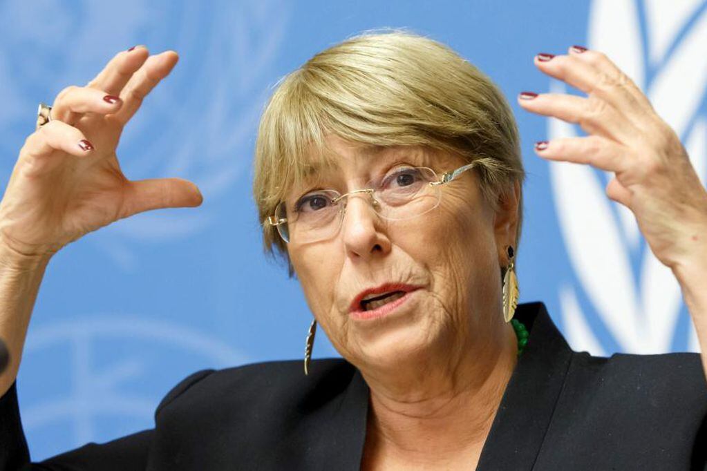 La Alta Comisionada de la ONU para los derechos humanos, y expresidente de Chile, Michelle Bachelet. (AP)