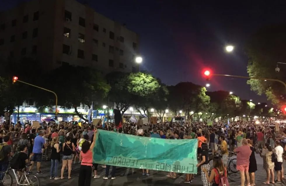 Manifestación en San Rafael por la 7722