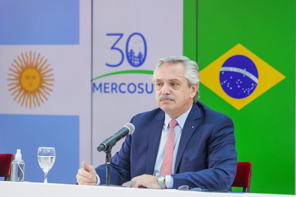 El presidente Alberto Fernández encabezó la cumbre del Mercosur, en la que la presidencia pro témpore pasa a manos de Brasil.