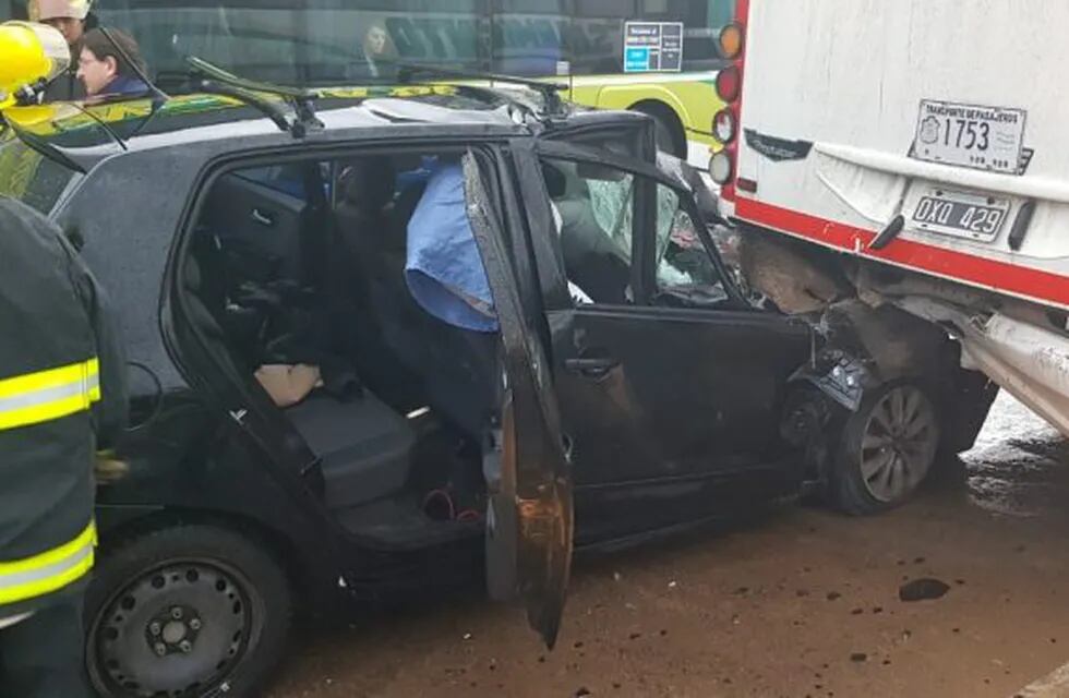 El accidente en la autopista Córdoba-Carlos Paz ocurrió a la altura de San Nicolás.