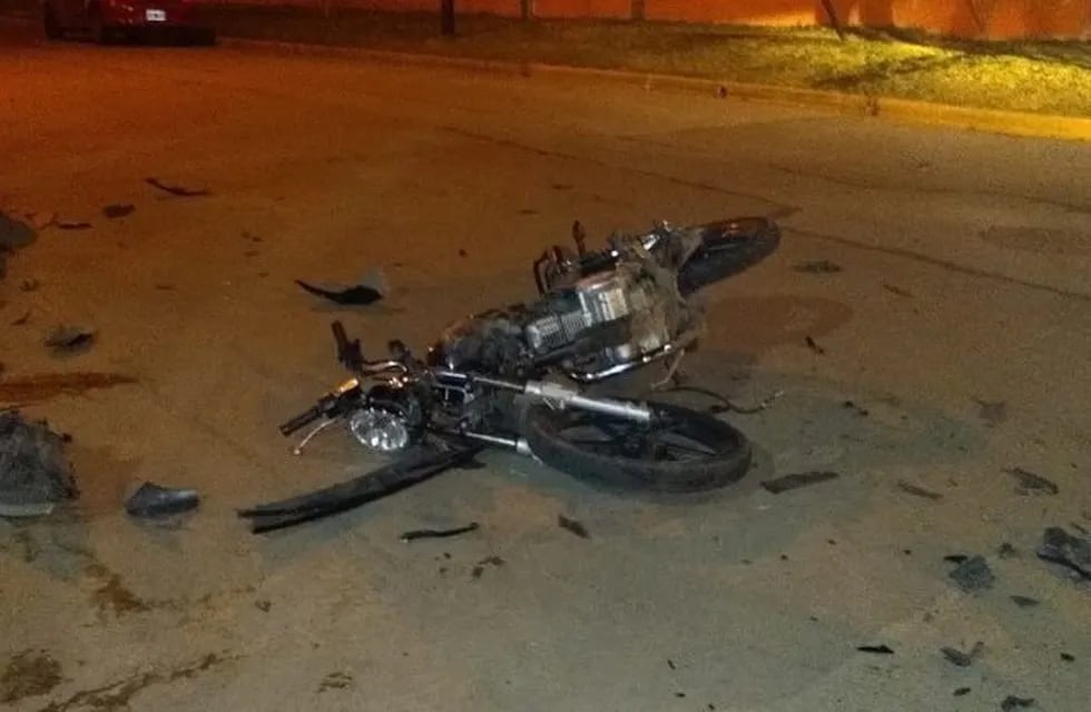 Accidente en San Lorenzo con un motociclista muerto. (Ministerio de Seguridad)