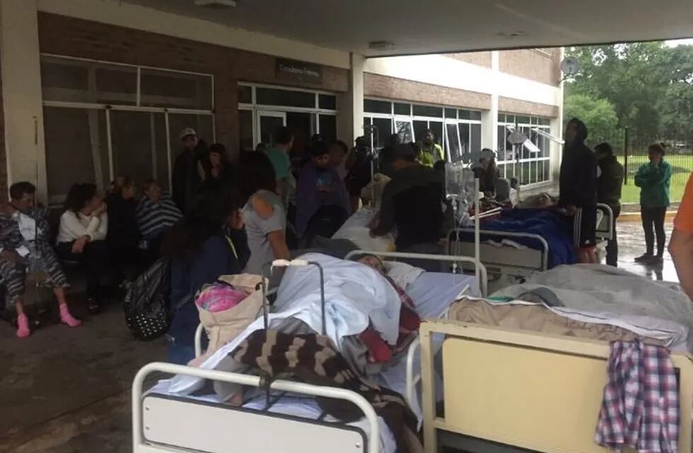 Evacuaron el hospital Oñativia de Rafael Calzada por un principio de incendio.