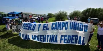 Protesta del campo contra el Gobierno nacional. (Pedro Castillo)