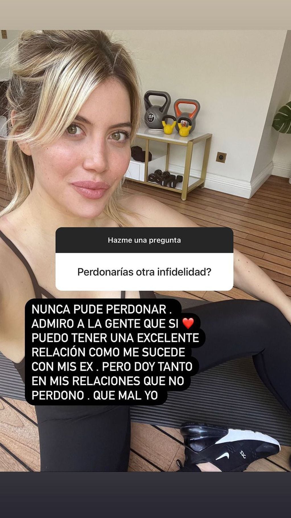 Wanda Nara respondió sin filtro a las preguntas de sus seguidores en Instagram.