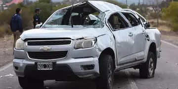 Accidente vial en el circuito El Challao 