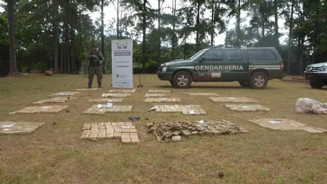 Gendarmería Nacional decomisó más de una tonelada de droga en Puerto Esperanza