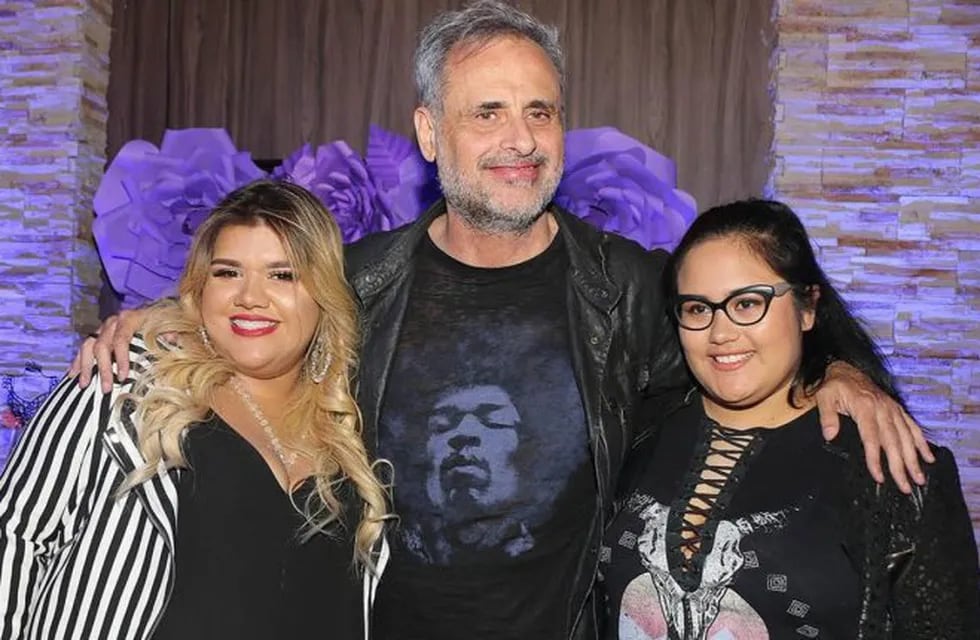 Jorge Rial con sus hijas Morena y Rocío (Foto: web)