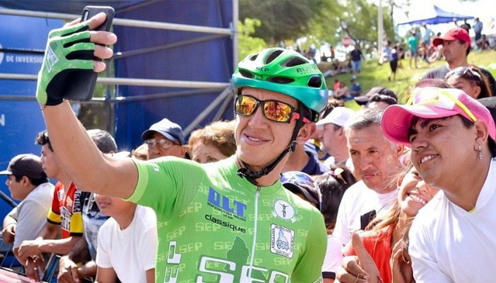 El colombiano Nicolás Paredes, el ganador de la 47° Vuelta de Mendoza. / Gentileza: Cuco Digital.