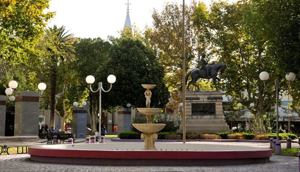 Plaza Pedernera en Villa Mercedes, San Luis.