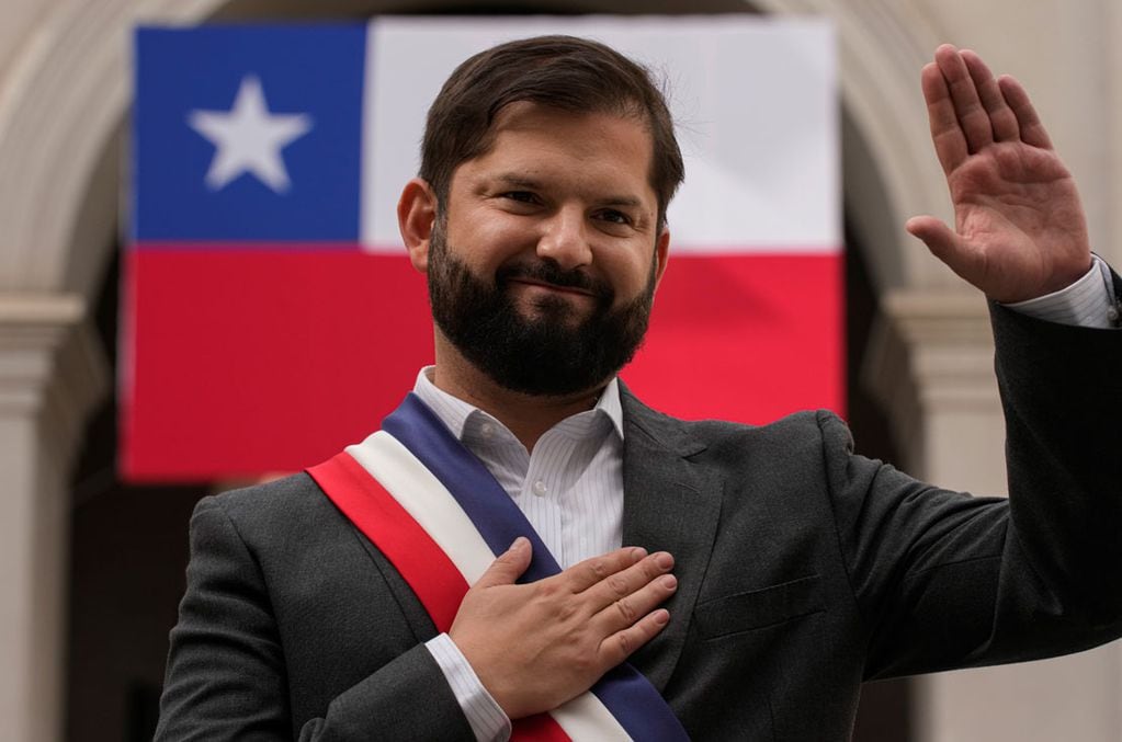 Gabriel Boric fue electo como el presidente más joven en la historia de Chile. (AP/Esteban Felix/Archivo)