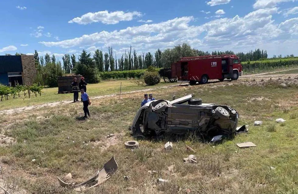 El automóvil que conducía Gustavo Zilleruelo quedó destruido.
