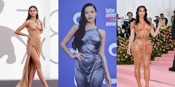 Zendaya, Emilia Mernes y Kim Kardashian con sus wet looks.