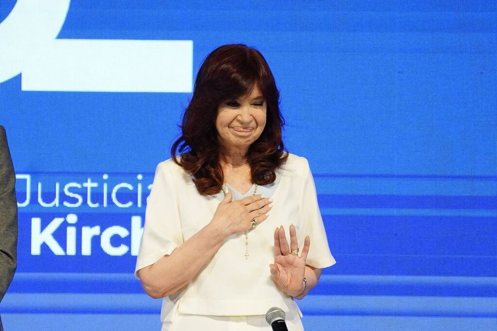 La vicepresidenta Cristina Fernández en la Escuela Justicialista (Federico Lopez Claro / La Voz)