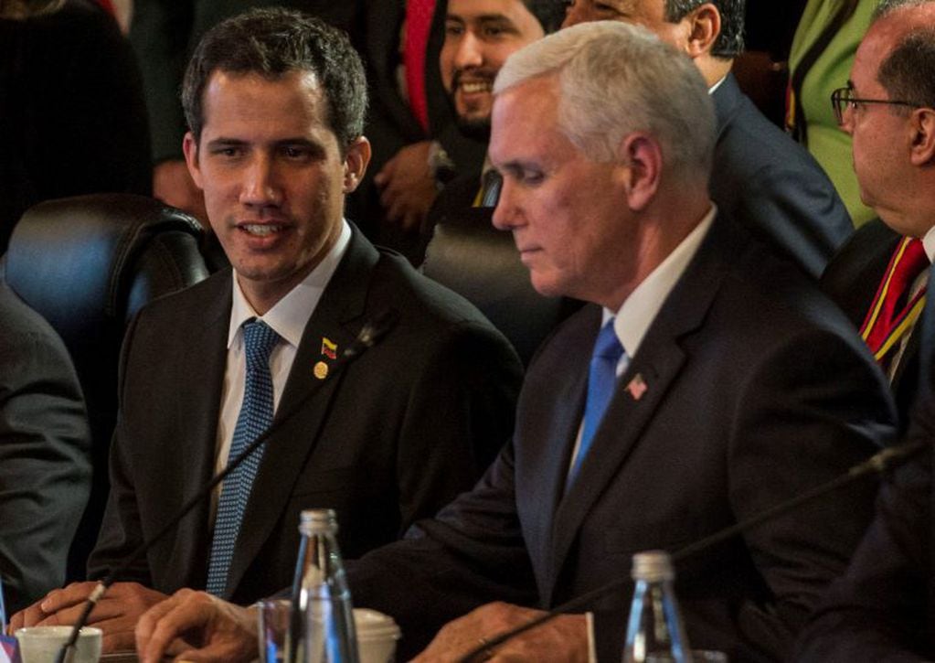 El vicepresidente Mike Pence y el jefe de la oposición venezolana participaron de la reunión del Grupo de Lima para discutir la crisis en Venezuela