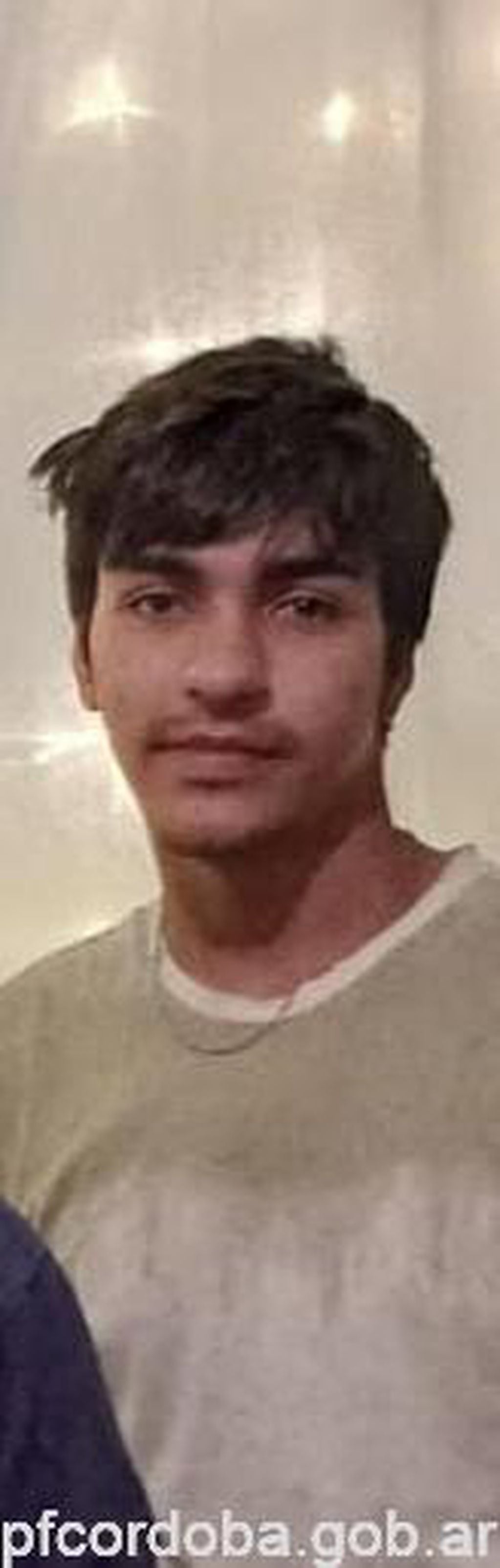 El joven desaparecido en Marcos Juárez.