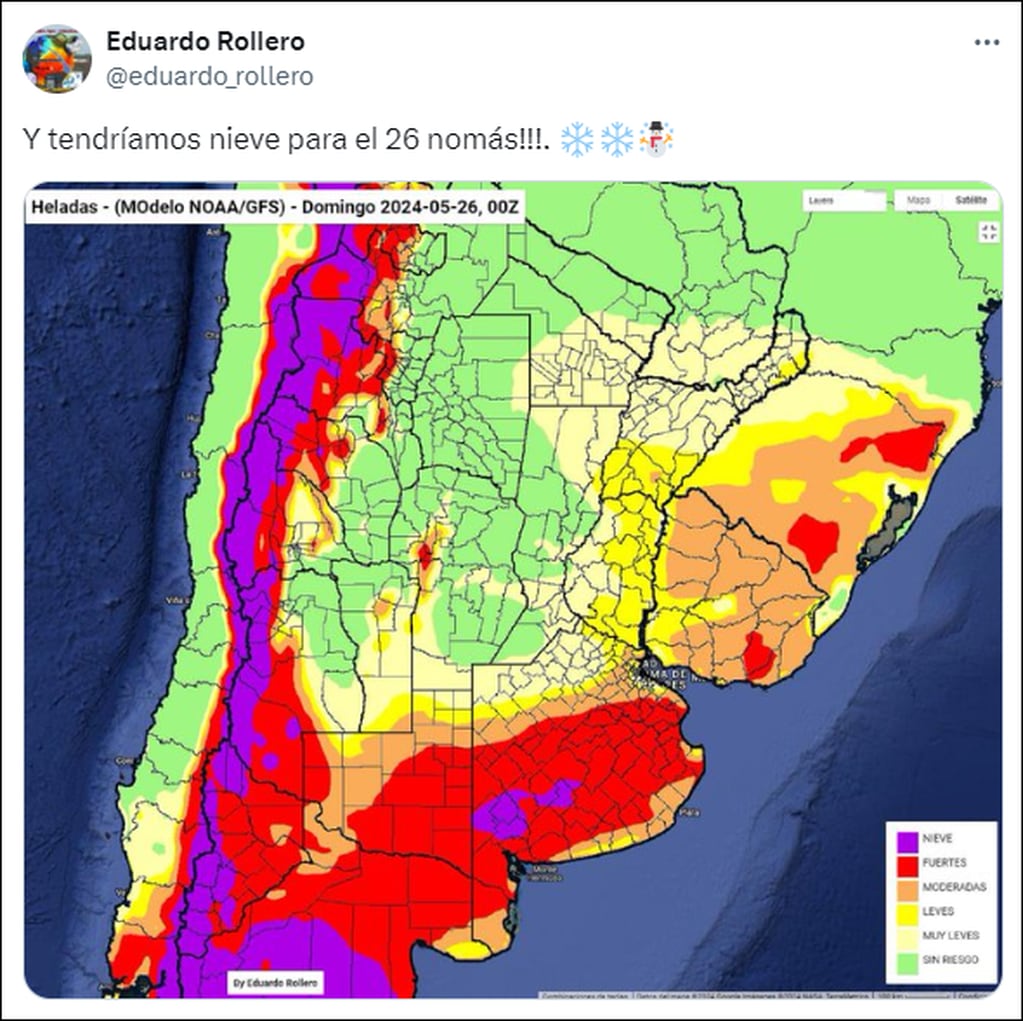 Aseguran que este sábado 25 de mayo podría nevar en la provincia de Buenos Aires: dónde será