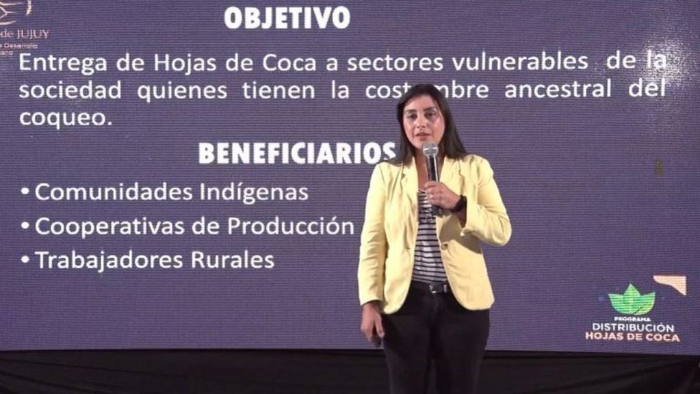 Carolina Pérez, titular de la secretaría de Pueblos Indígenas de Jujuy, a cargo de la ejecución del programa.
