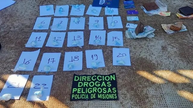 Dealer detenido en Posadas en plena venta de cocaína