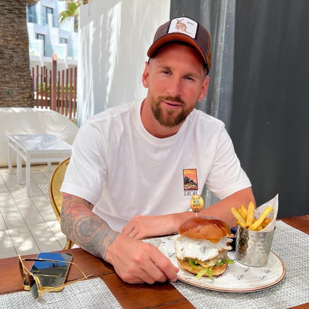 El día que Messi rompió la dieta para probar una hamburguesa
