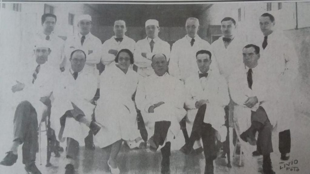 Plantel médico del Hospital Pirovano Tres Arroyos 1934