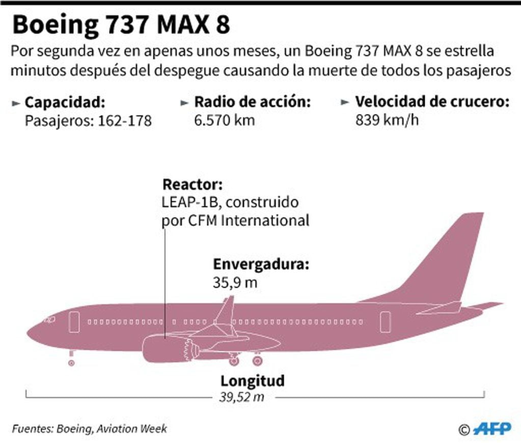 Ficha del Boeing 737 MAX 8