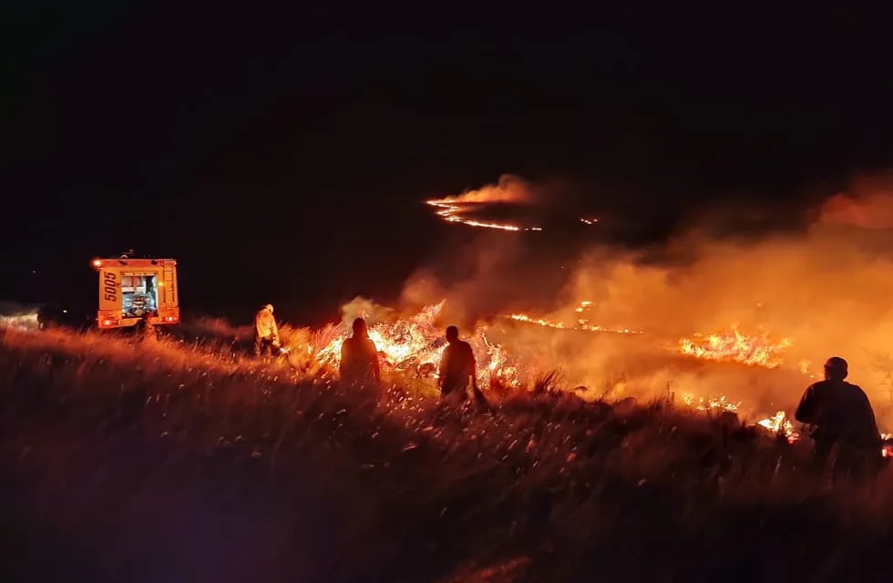 Incendios en el Cerro Ancasti.