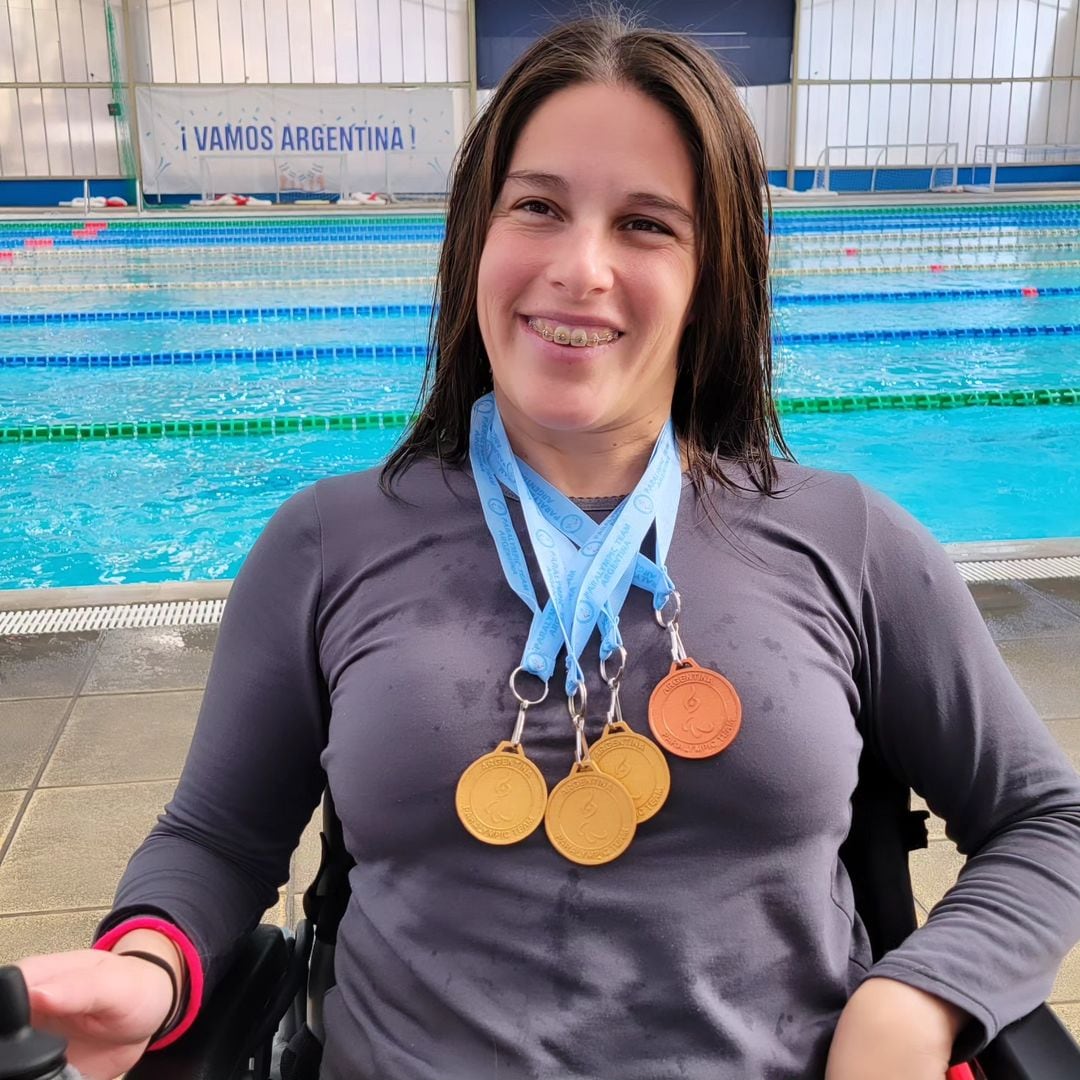 Elizabeth Noriega natación paralímpica Arroyito Selección Argentina