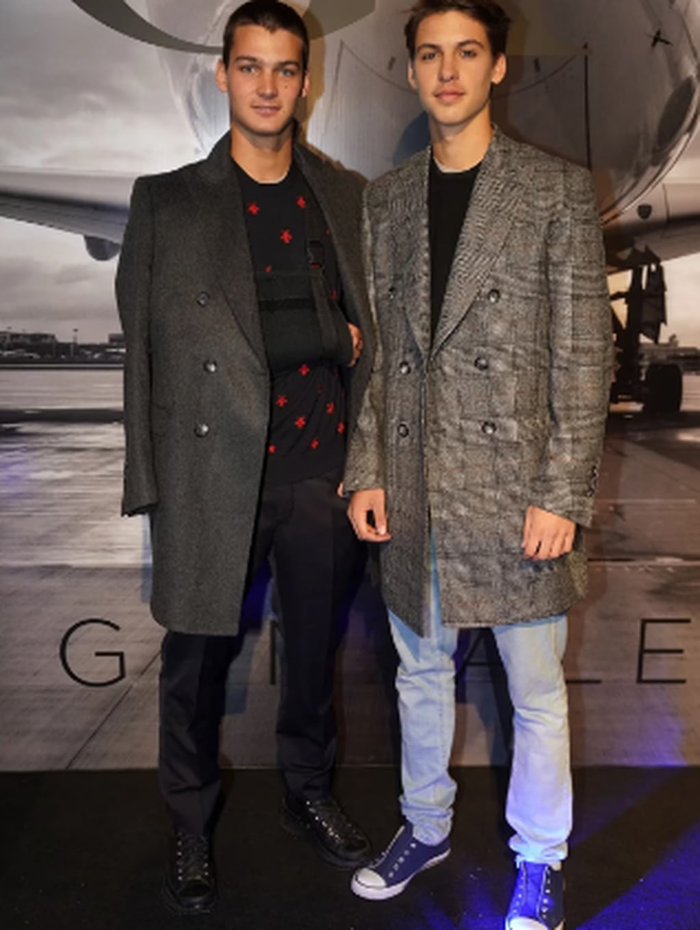 Benicio junto a su hermano, Tiziano Gravier. 