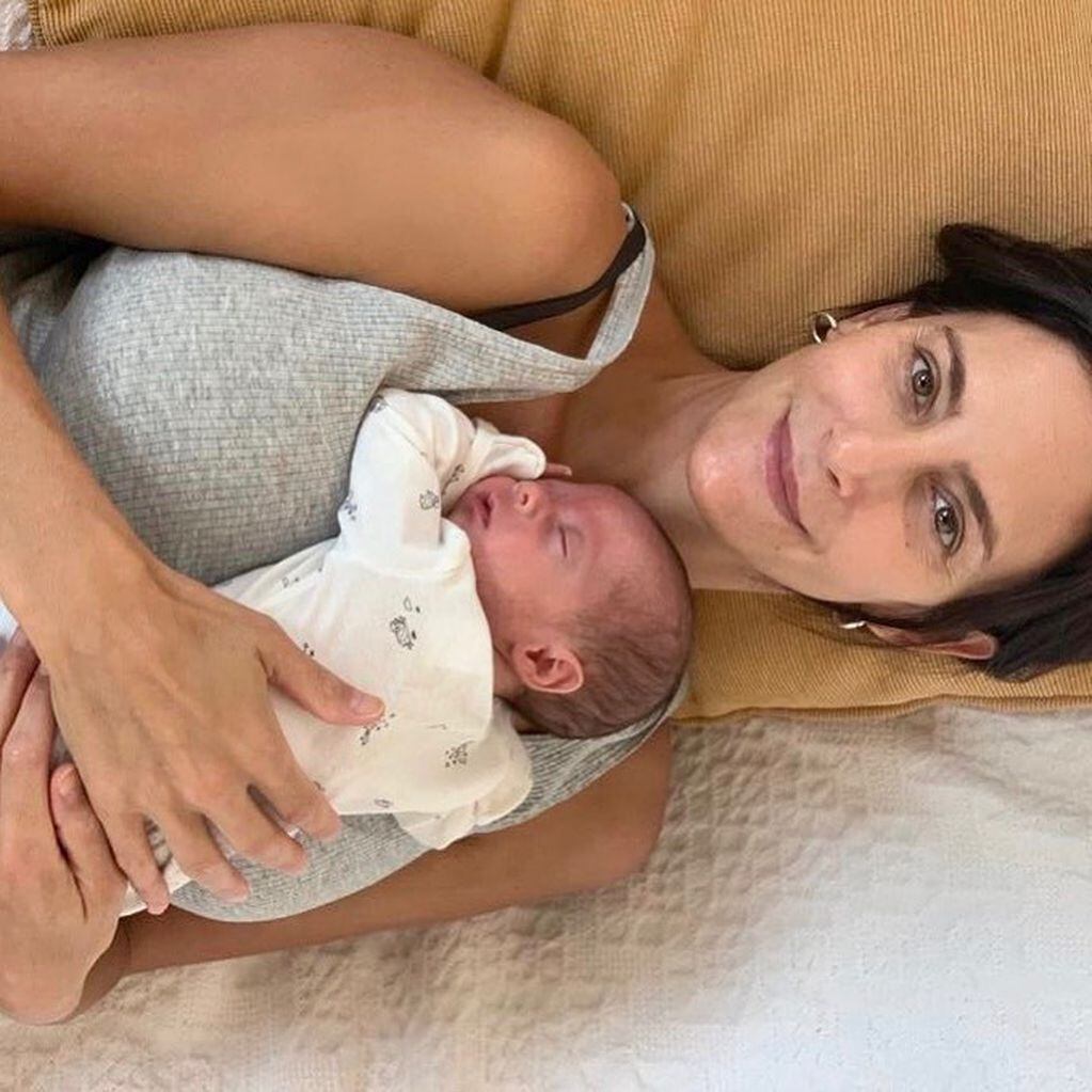 Lucha Aymar derritió las redes con una tierna imagen de su bebé (@aymarlucha)