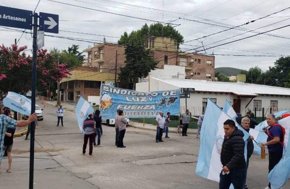 Manifestación en las calles de Carlos Paz