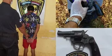 Jardín América: con un revólver un adolescente intentó agredir a otro jóven