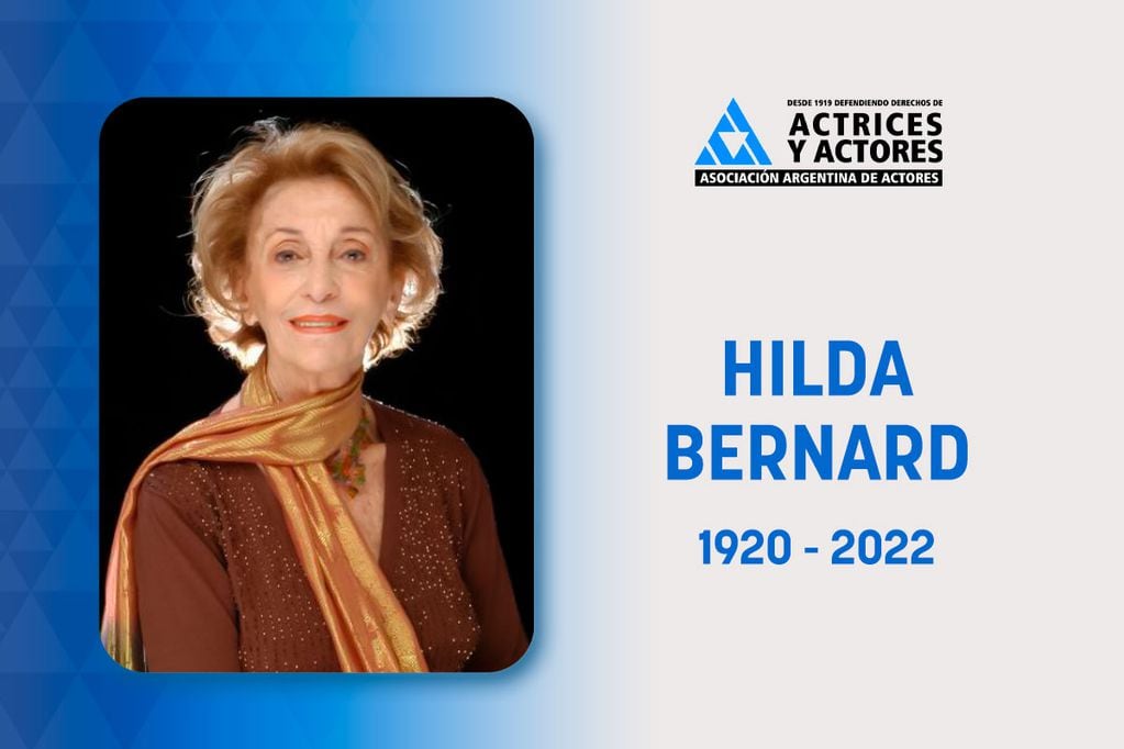 Falleció Hilda Bernard.