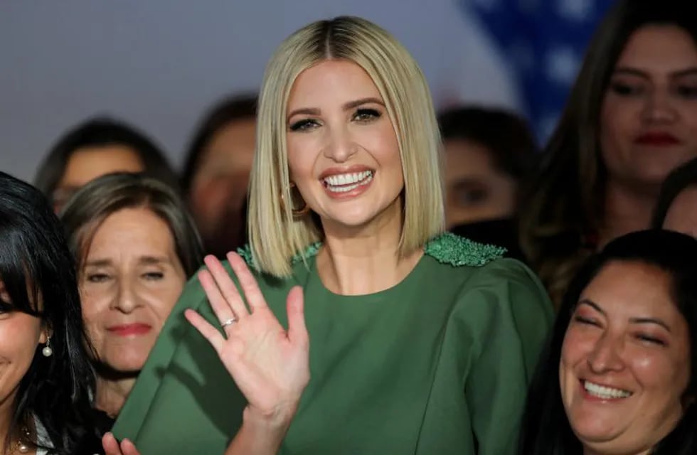 President Donald Trump's daughter Ivanka Trump, a senior White House adviser, reacts after an event in the United States Embassy in Bogota, Colombia September 3, 2019. REUTERS/Luisa Gonzalez