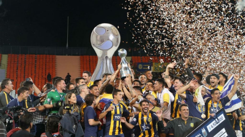 Rosario Central se consagró campeón de la Copa Argentina en la provincia de Mendoza en el año 2018. Fiesta total. / Gentileza.