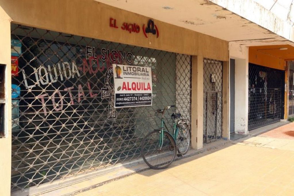 Comercios cerrados durante la pandemia.