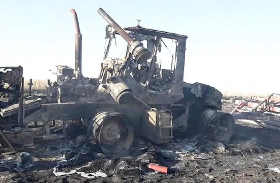 Se quemó un tractor en la zona de Winifreda (En boca de Todos HD)